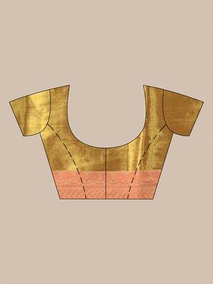 Golden glow tissue saree 5