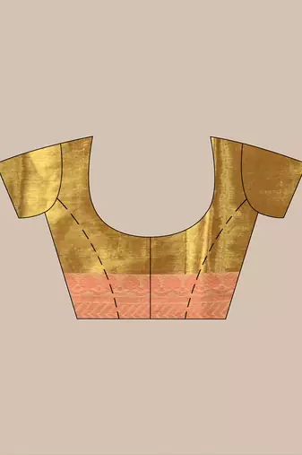 Golden glow tissue saree