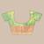 Sea green golden glow tissue saree