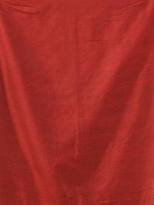 Grey and red cotton handspun saree with tassel detailing 4