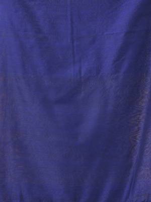 Lime green and blue cotton handspun saree with tassel detailing 4