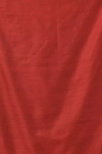 Black and red cotton handspun saree with tassel detailing