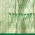 green art silk banarasi saree with golden zari work