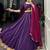 Enchanting Purple Pure Rayon Gota Patti Work Lehenga Choli