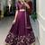 Tantalizing Wine Silk Sequins Embroidered Lehenga Choli With Dupatta