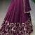 Tantalizing Wine Silk Sequins Embroidered Lehenga Choli With Dupatta