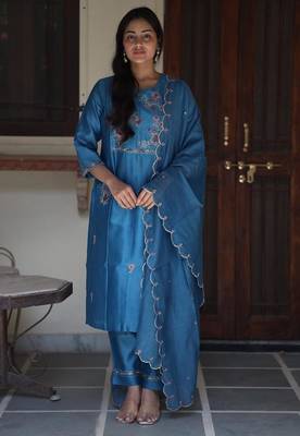 Prussian blue dream garden suit set 1