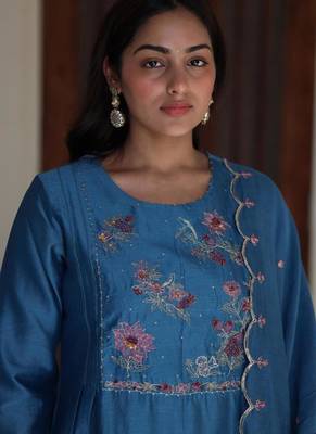 Prussian blue dream garden suit set 4