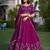 Rich Wine Silk Sequins Embroidered Lehenga Choli With Dupatta