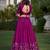 Rich Wine Silk Sequins Embroidered Lehenga Choli With Dupatta