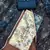 Women's navy blue cotton handwork unstitched dress material