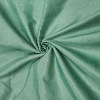 Women's green viscose satin embroidered unstitched dress material 4