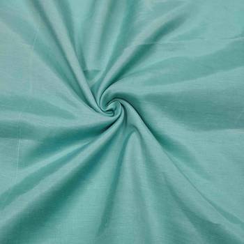 Women's blue viscose satin embroidered unstitched dress material 4