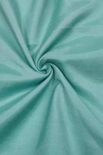 Women's blue viscose satin embroidered unstitched dress material