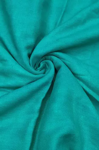 Women's turquoise cotton handwork unstitched dress material