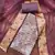 Women's wine cotton handwork unstitched dress material