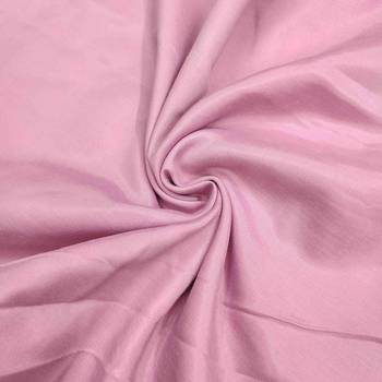 Women's pink viscose satin embroidered unstitched dress material 4