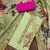 Women's pista green cotton silk handwork unstitched dress material