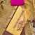 Women's yellow cotton silk handwork unstitched dress material