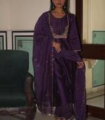 Purple moss basket suit set