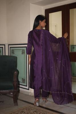 Purple moss basket suit set 3
