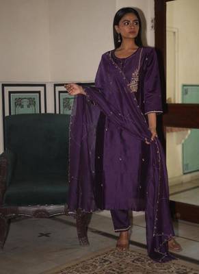 Purple moss basket suit set 5
