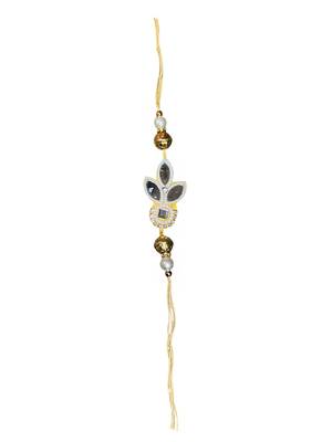 Traditional gold & pearl rakhi – luxurious designer rakhi for brother with
classic craftsmanship 3