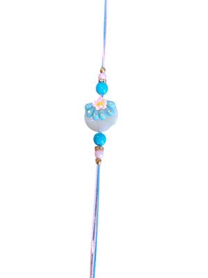 Pastel dream rakhi & lumba set – handmade floral rakhi for brother
and bhabhi 2