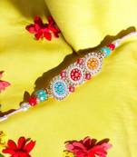 Multicolor designer rakhi – vibrant and stylish handcrafted rakhi for brother