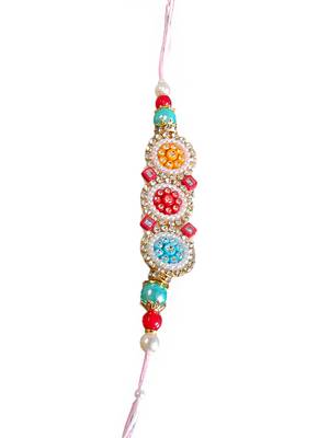 Multicolor designer rakhi – vibrant and stylish handcrafted rakhi for brother 3
