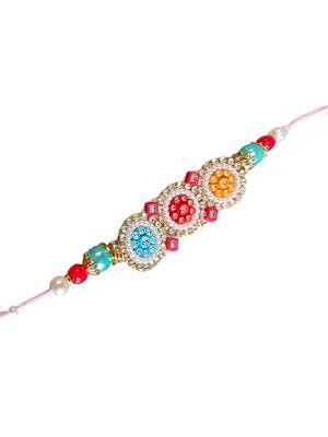 Multicolor designer rakhi – vibrant and stylish handcrafted rakhi for brother 4