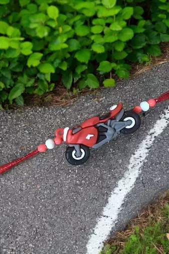 Bike lover rakhi – unique rakhi with sport bike design for your brother