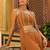 women's brown georgette embellished flared co-ord set