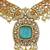 Traditional mint kundan pearl choker necklace set for women