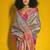 Grey & rani pink art silk handloom weaving saree