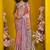 Lavender & peach art silk handloom weaving saree