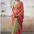 Salmon tissue silk with beautiful tussle festival wear saree