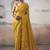 Mustard tissue silk with beautiful tussle festival wear saree