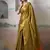Golden tissue silk with beautiful tussle festival wear saree
