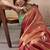 Salmon tissue silk with beautiful tussle festival wear saree