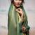Olive tissue silk with beautiful tussle festival wear saree