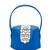 Elegant blue crystal bucket bag