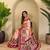 Peach Kalamkari Digital Print Viscose Saree