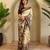 Cream Kalamkari Digital Print Viscose Saree