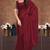 Maroon crush silk saree with stone work