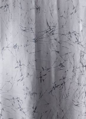 Grey crepe digital printed saree with blouse 4