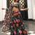 Digital Print Faux Georget Multi Sequnce LaceWork Lehenga Choli With Unstitched Blouse and Stitched Print Dupatta