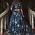 Blue Ethnic Motifs Digital Print Lehenga With Unstitched Blouse And Organza Dupatta