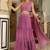 Lavender Georgette Embellished Tiered Ready To Wear Lehenga Choli Set