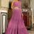 Lavender Georgette Embellished Tiered Ready To Wear Lehenga Choli Set